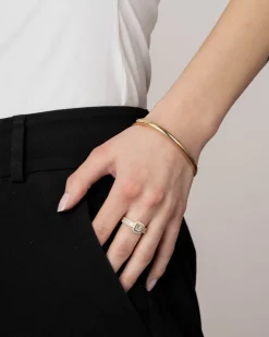 Discount Diamantring i gult gull 1,30 ct  med ulik diamantslip Ringer