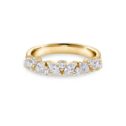Online Diamantring i gult gull 0,67 ct Ringer