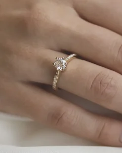Best Diamantring i gult gull Elegance Exclusive 0,70 ct TW/VS Ringer