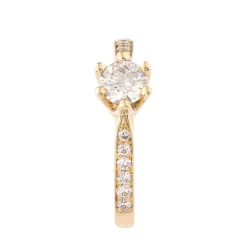 Best Diamantring i gult gull Elegance Exclusive 0,70 ct TW/VS Ringer