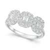 Clearance Diamantring i hvitt gull 0,96 ct Ringer