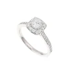 Hot Diamantring med cushion cut 0,98 ct Ringer