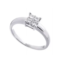 Online Diamantring princess cut 0,40 ct Ringer