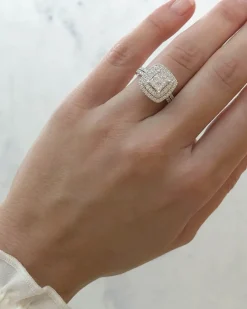 Best Diamantring Princess cut 1,10 carat Ringer