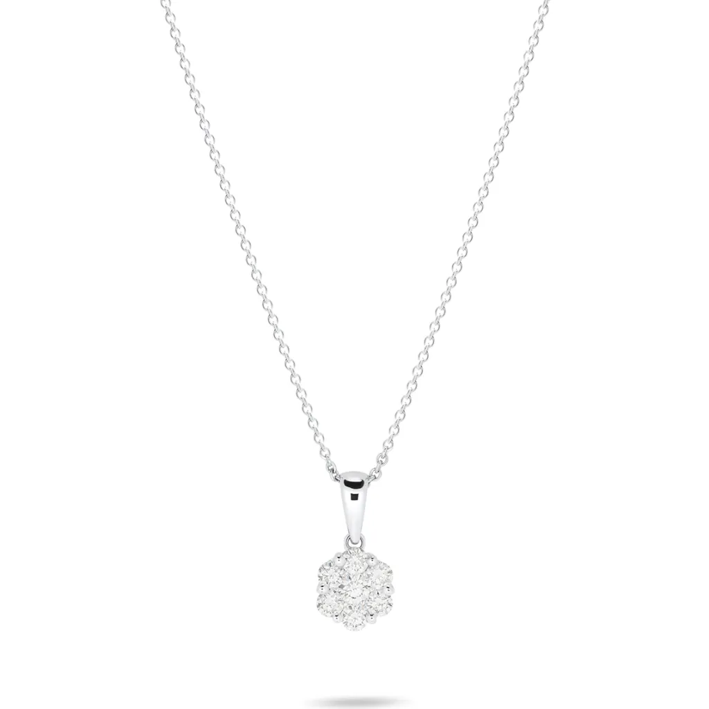 Clearance Diamantsmykke rosett 0,51ct Halssmykker