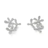 Fashion Eksklusive diamantørepynt blomster 0,59 ct Ørepynt