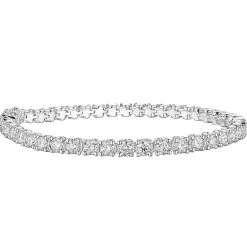 Hot Ekslusivt tennisarmbånd 7,00 ct i hvitt gull Armbånd
