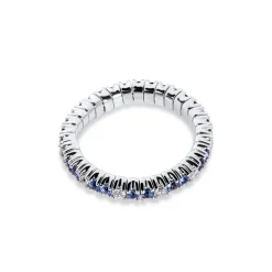 Online Elastisk diamantring 0,30 ct med safir str 53-56 Ringer
