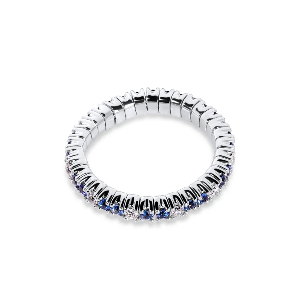 Online Elastisk diamantring 0,30 ct med safir str 53-56 Ringer