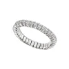 Fashion Elastisk diamantring i hvitt gull 0,81 ct Ringer