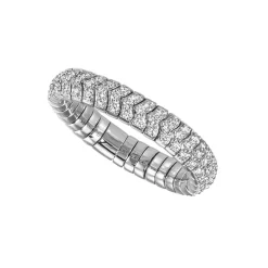 Sale Elastisk diamantring i hvitt gull 1,00 ct Ringer