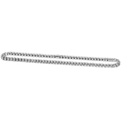 Fashion Elastisk tennisarmbånd i hvitt gull med diamanter 2,22 ct Armbånd