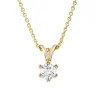 Sale Elegance diamantanheng 0,70 ct gult gull Halssmykker