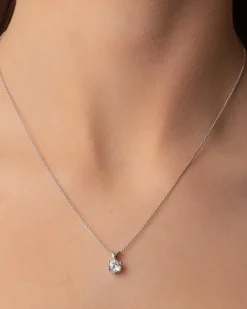 Sale Elegance diamantanheng 0,70 ct gult gull Halssmykker