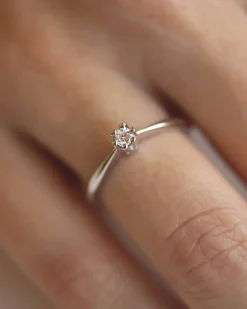 Clearance Elegance diamantring 0,10 ct Ringer