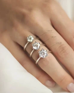 Sale Elegance diamantring 1,27 ct Ringer