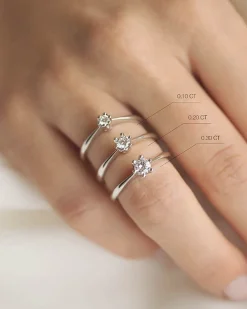 Sale Elegance diamantring 0,25 ct Ringer