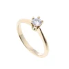 Best Elegance diamantring 0,30 ct gult gull Ringer
