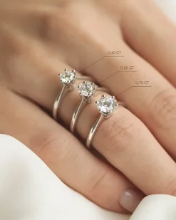 Best Elegance enstens diamantring 0,51 ct Ringer