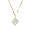 Clearance Firkløver diamantanheng 0,73 ct Halssmykker