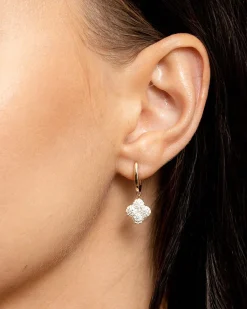 Outlet Firkløver diamantøreringer 1,00 ct Ørepynt
