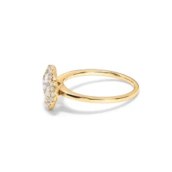 Discount Firkløver diamantring 0,70 ct Ringer
