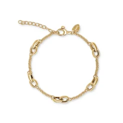 Discount Forgylt armbånd med rund anker - justerbar lengde Armbånd
