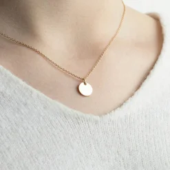 Sale Forgylt mynt med kjede 10 mm Halssmykker