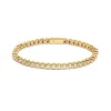 Fashion Forgylt sølvarmbånd cubic zirkonia Armbånd