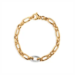 Sale Forgylt sølvarmbånd med detalj Armbånd
