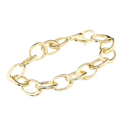 Discount Forgylt sølvarmbånd med lenker 19,5 cm Armbånd