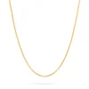 Best Forgylt sølvkjede veneziansk 1 mm 36 cm Halssmykker