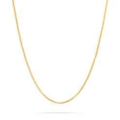 Best Forgylt sølvkjede veneziansk 1 mm 36 cm Halssmykker