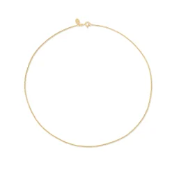 Best Forgylt sølvkjede veneziansk 1 mm 36 cm Halssmykker