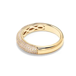 Sale Forgylt sølvring med cubic zirkonia Ringer
