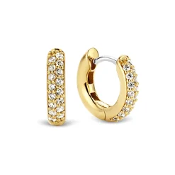 Fashion Forgylte øreringer med cubic zirkonia 7,9 mm Ørepynt