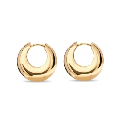 Fashion Forgylte sølvcreoler 20 mm Ørepynt
