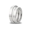 Hot Giftering klassisk flat 4 mm i hvitt gull Ringer