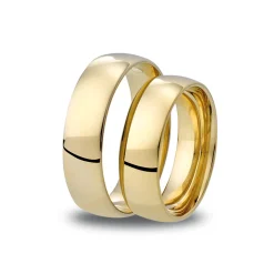 Hot Giftering Promise 6 mm gult gull oval Ringer