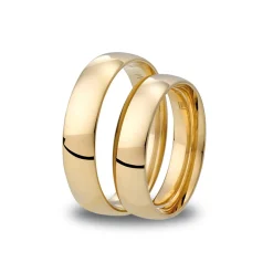 Online Giftering Promise 5 mm gult gull oval Ringer