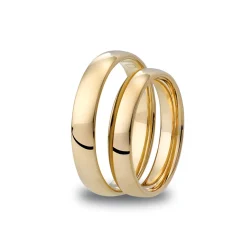 Online Giftering Promise 4 mm gult gull oval Ringer