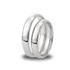 Fashion Giftering Promise 4 mm hvitt gull oval Ringer