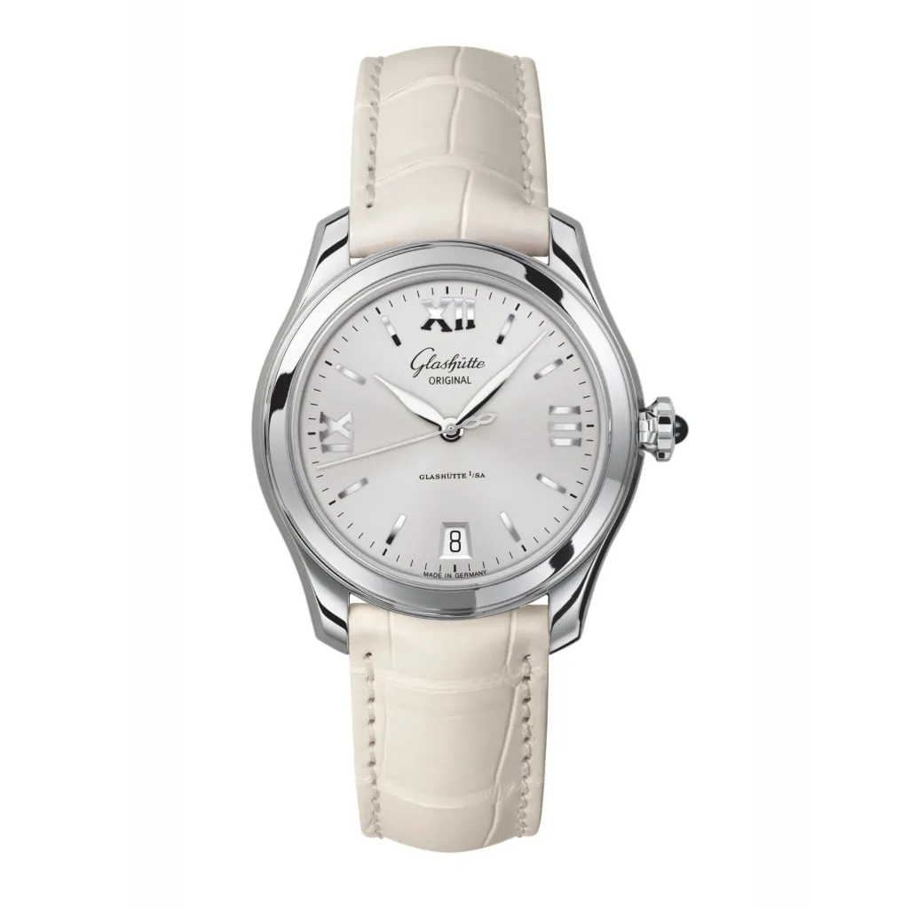 Sale Glashütte Lady Serenade hvit 36 mm Til Henne