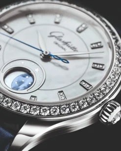 Discount Glashütte Original Serenade Luna 32,50mm Klokker Med Diamanter | Til Henne