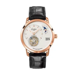 Hot Glashütte Panolunar Tourbillon sølv 40 mm Til Han