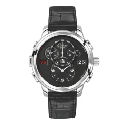 Online Glashütte PanoMaticCounter XL sort 44 mm Til Han