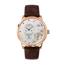 Hot Glashütte PanoMaticInverse sølv 42 mm Til Han