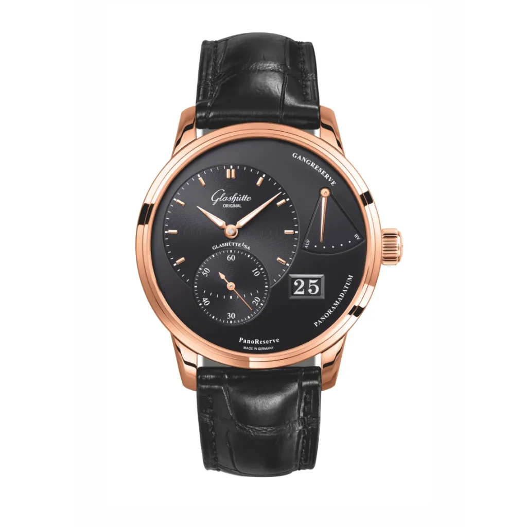 Outlet Glashütte PanoReserve sort 40 mm Til Han