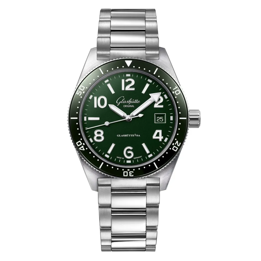 Clearance Glashütte SeaQ stål 39 mm Dykkerklokker | Til Han