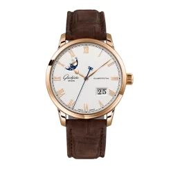 Best Glashütte Senator Excellence Panorama Date Moon Phase 40 mm Til Han